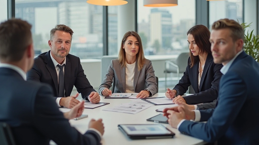 Team in vergadering met open communicatie en transparante discussie over veranderingsplan